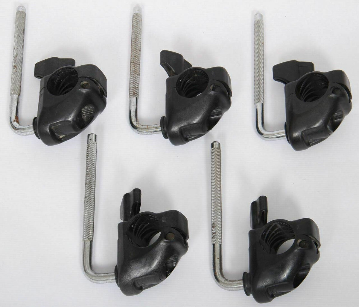 5x Roland Drum Pad Clamps MDH10U Mounts + LArm/Rods VDrums Drum Kit