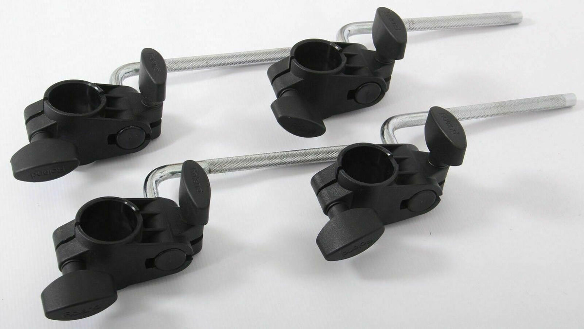 4x Roland Drum Pad Clamps Mounts + LArm/Rods MDH6U TYPE 1 VDrums Dr