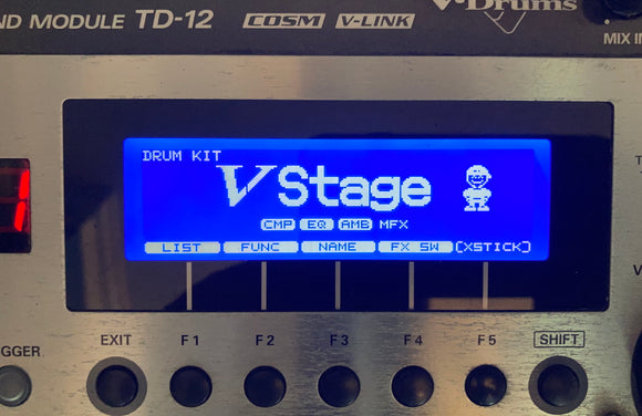 Roland TD12 TD20 TD20X LCD Screen Replacement Display - BLUE - 3YR Warranty