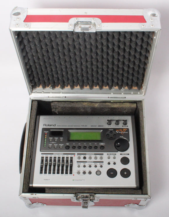 Roland TD-20  Electronic Drum Module / Brain With Flight Case