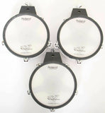 3x Roland PD-80 Mesh Drum Pads + 3x MDH-6U Clamps Electronic Snare Drum/Toms
