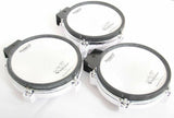 3x Roland PD-80 Mesh Drum Pads + 3x MDH-6U Clamps Electronic Snare Drum/Toms