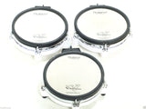 3x Roland PD-80 Mesh Drum Pads + 3x MDH-6U Clamps Electronic Snare Drum/Toms