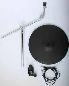 Roland CY-15R Ride Cymbal 15" Electronic 3 Zone Trigger Pad + Boom Arm Clamp & Leads