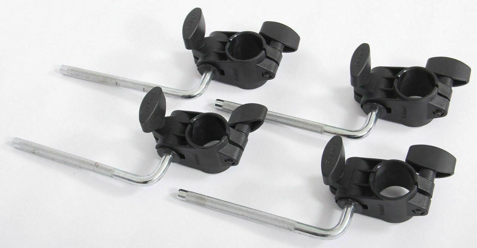 4x Roland Drum Pad Clamps Mounts + LArm/Rods MDH6U TYPE 1 VDrums Dr