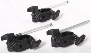 3x Roland Drum Pad Clamps Mounts + L-Arm/Rods MDH-6U TYPE 2 V-Drums Drum Kit