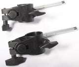 2x Roland Drum Pad Clamps Mounts + L-Arm/Rods MDH-6U TYPE 3 V-Drums Kit
